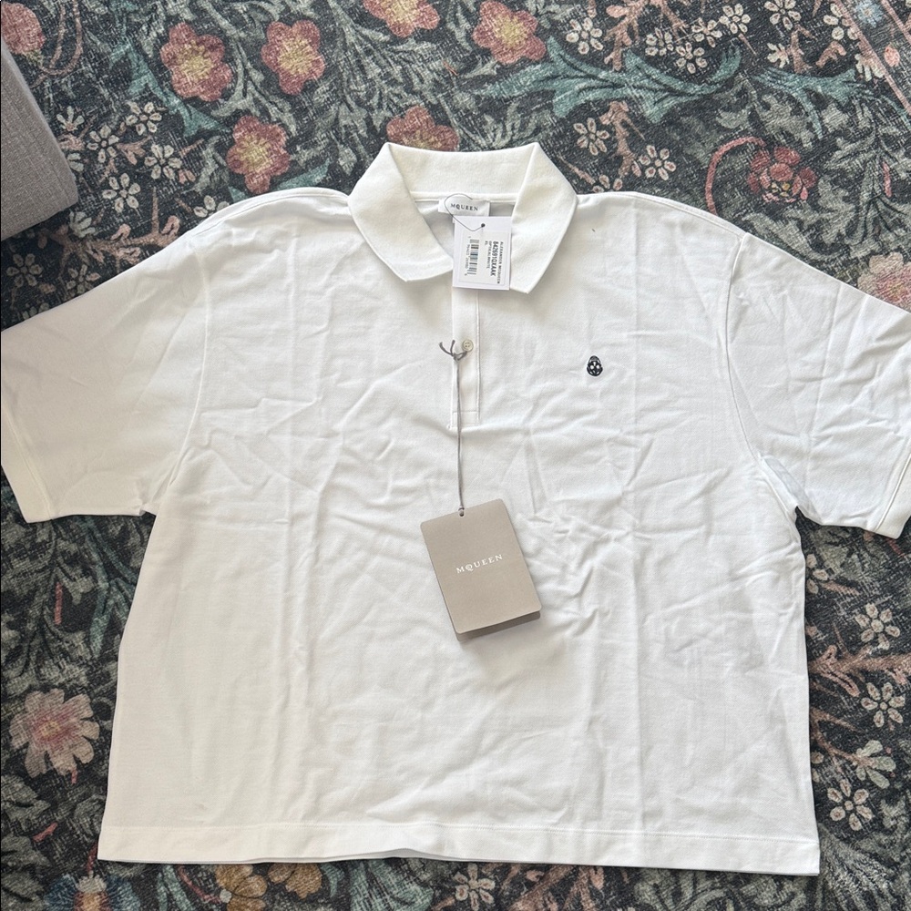 Alexander McQueen White Polo Shirt for Men
